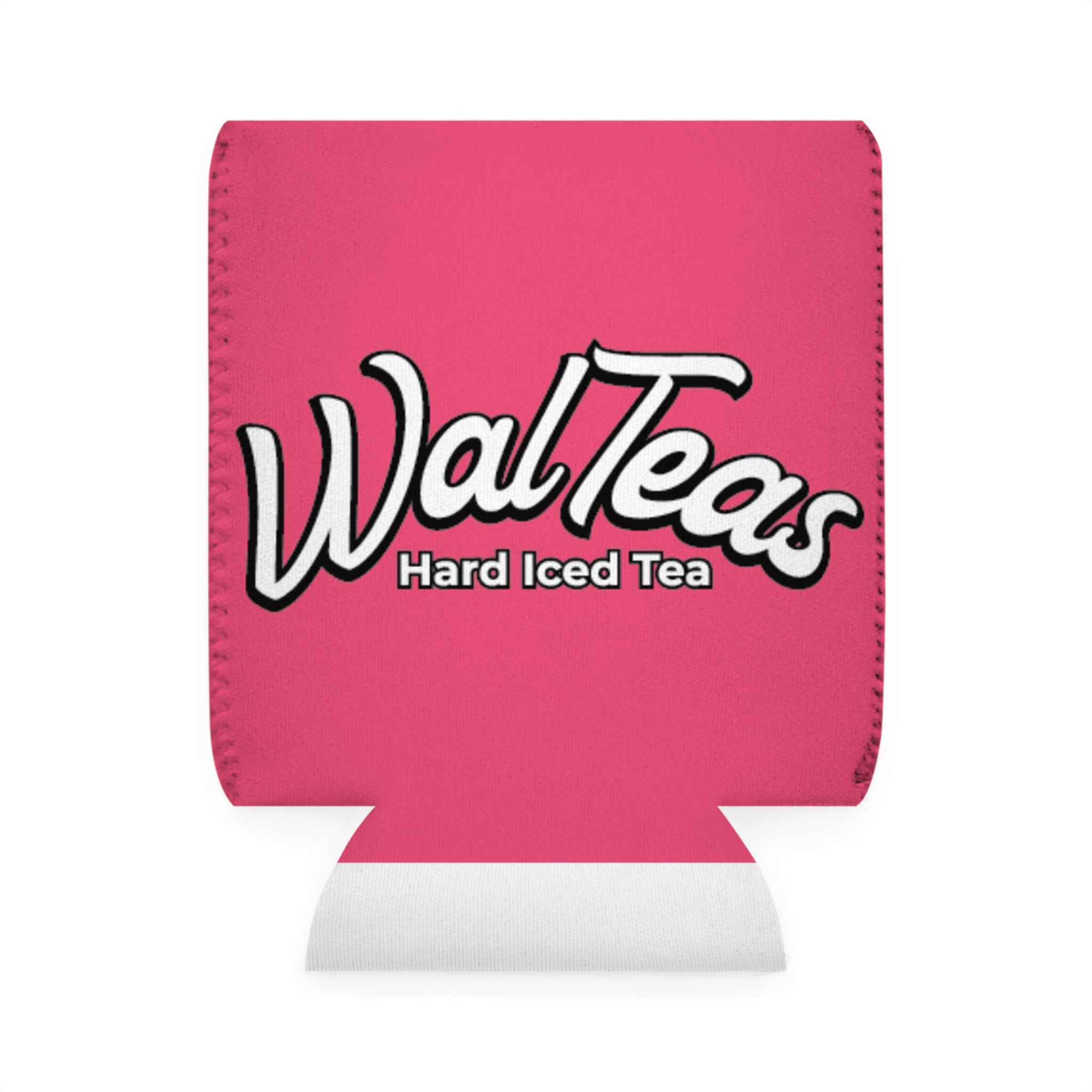 Can Cooler Sleeve — 'WalTeas' & 'Never Better' Pink Hard Iced Tea Logo Koozie