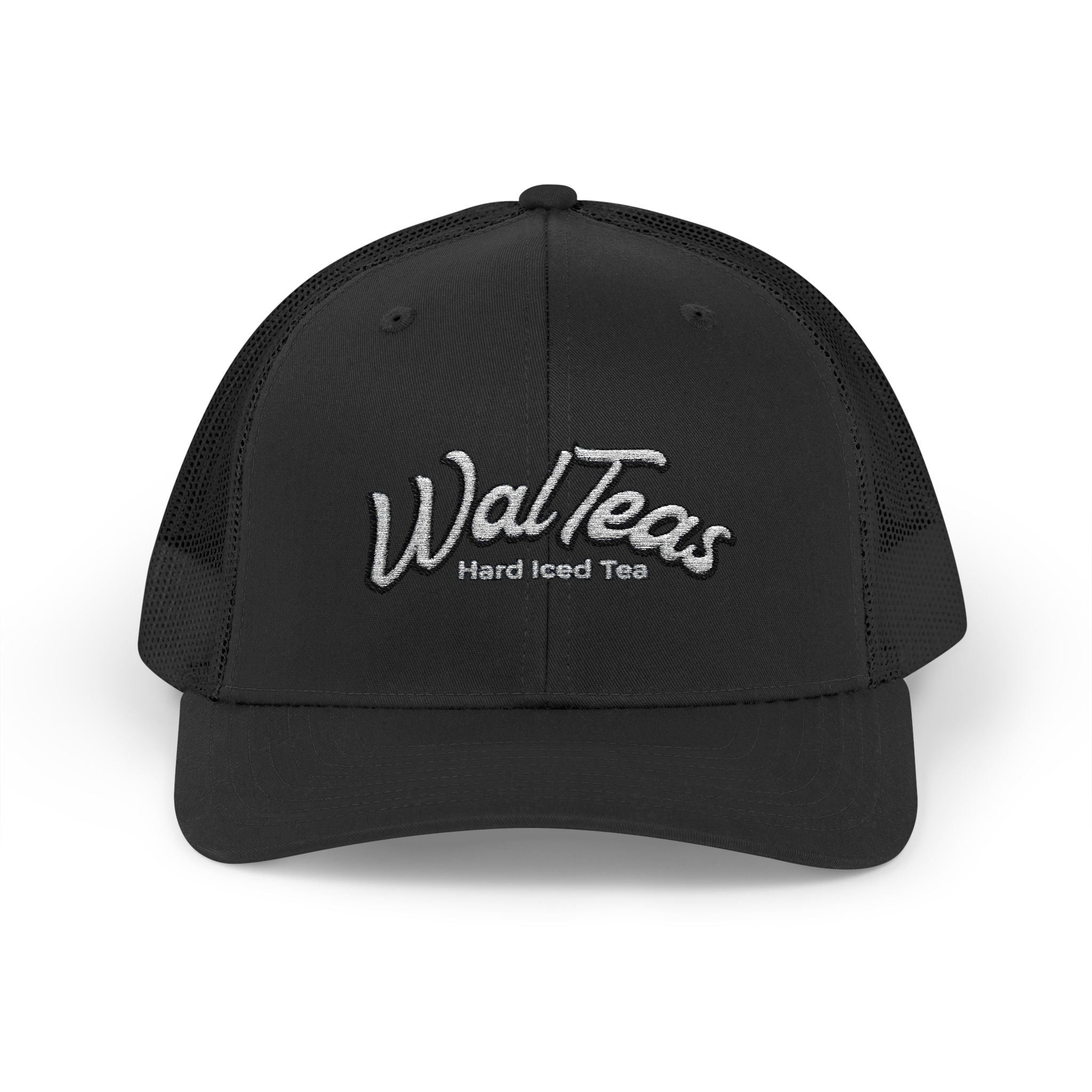 Trucker Cap — 'WalTeas' Retro Logo Pink Patch Snapback
