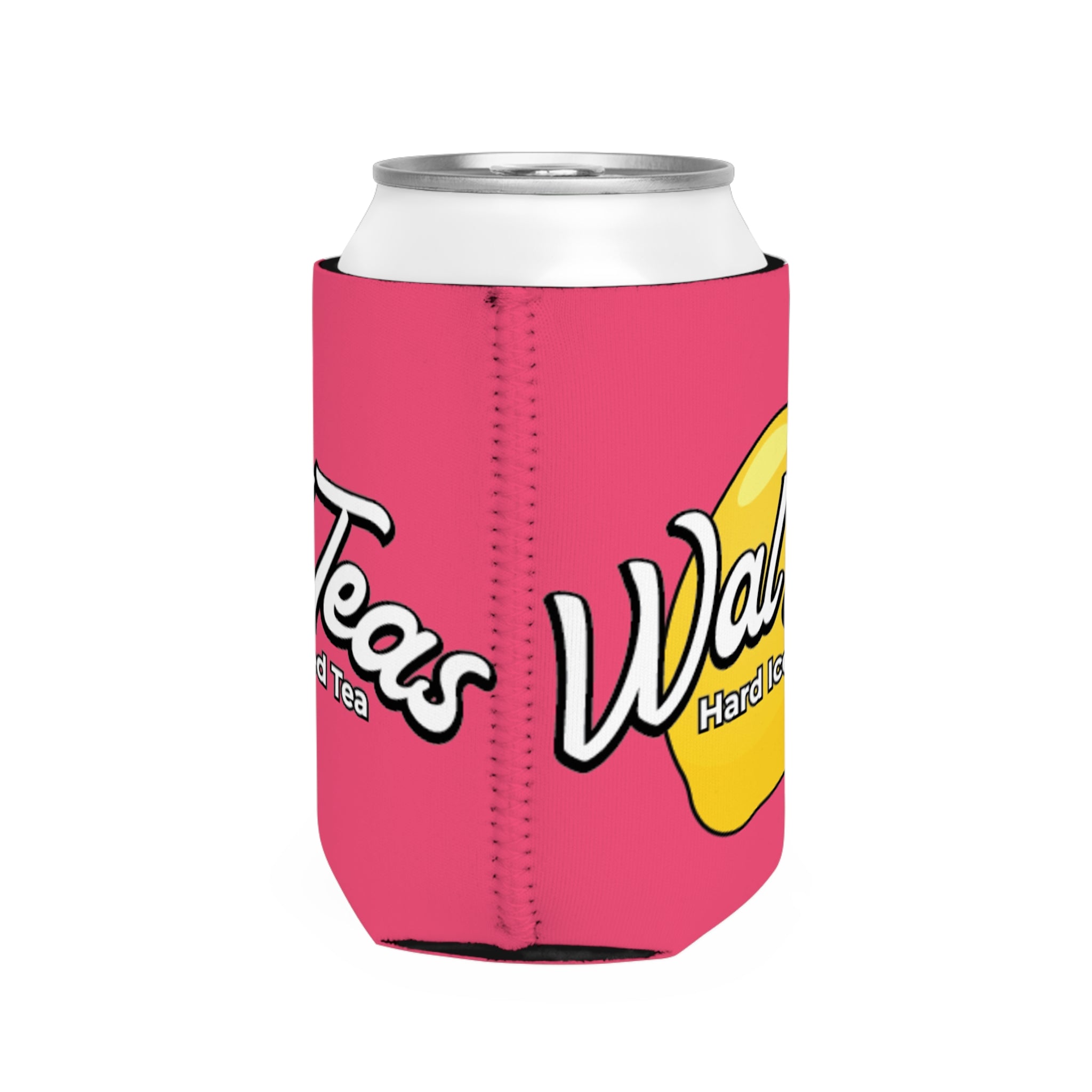 Can Cooler Sleeve — 'WalTeas' & 'Never Better' Pink Hard Iced Tea Logo Koozie