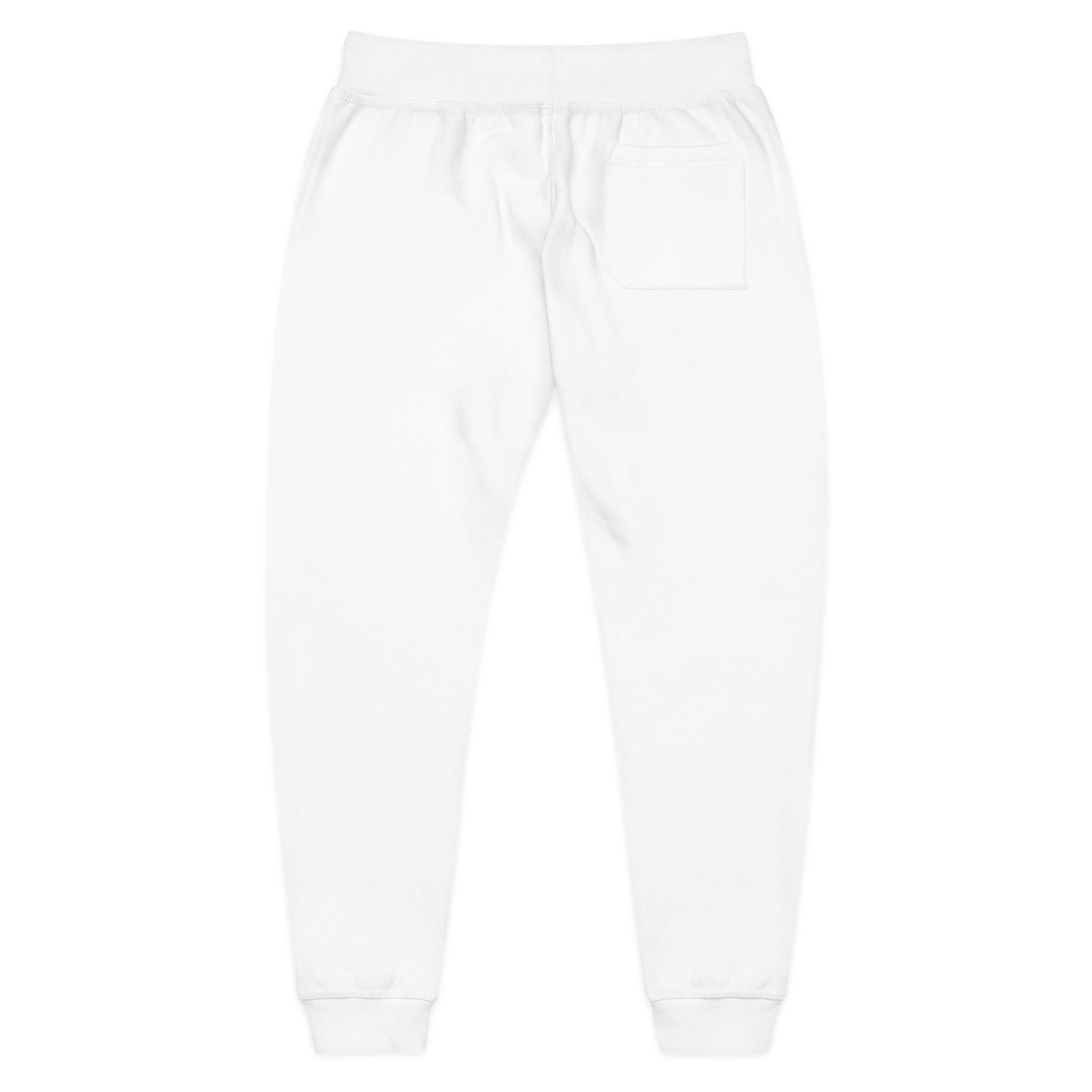 Waltea White Fleece Sweatpants — Cozy Casual Lounge Pants