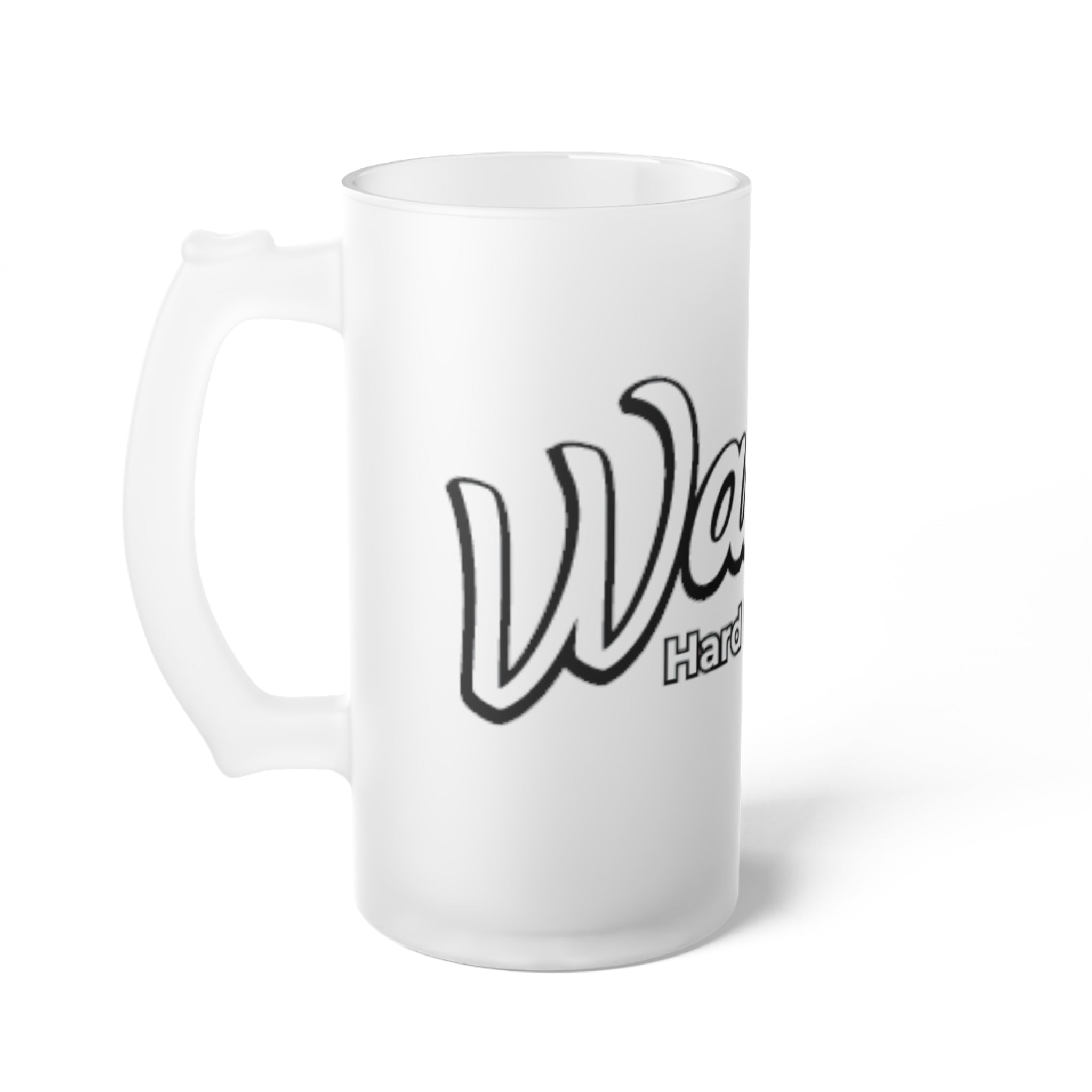 Frosted Beer Mug — 'ValTea Hard Iced Tea' Logo Glass